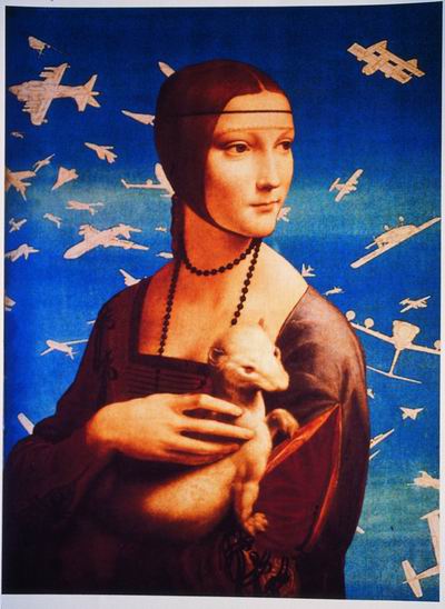 LEVI CORRADO LEVI Omaggio a chi?, 1998 stampa digitale su tela, cm 55x40 Courtesy Galleria Fabbrica Eos, Milano