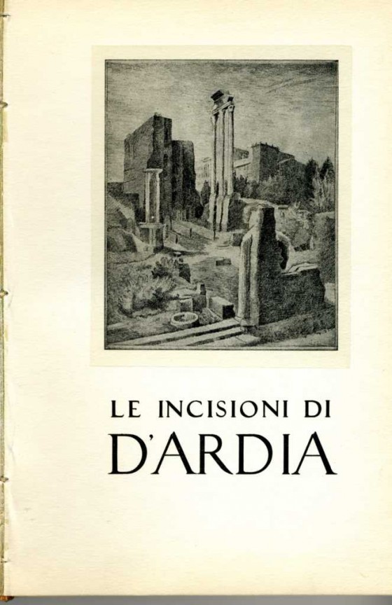 1953 Le incisioni di D'Ardia