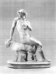 Dioniso seduto su pantera