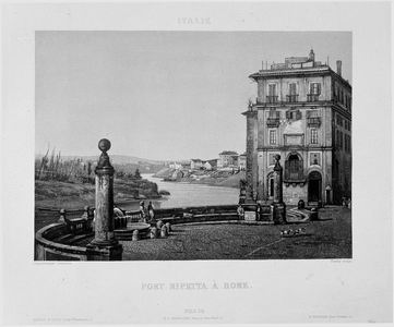 Sigismond Himely, Porto di Ripetta a Roma, 1841 (Roma, Collezione Piero Becchetti).