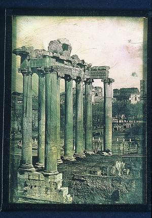 cat157-1 dagherrotipista non identificato, Roma, Tempio di Saturno al Foro Romano, 1840-1845 (Firenze, Museo di Storia della Fotografia Fratelli Alinari)