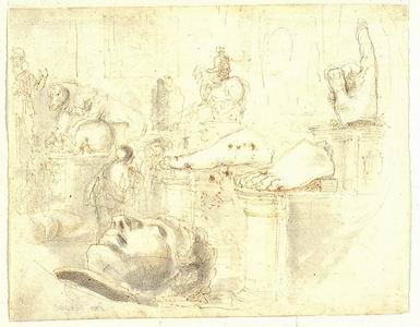 1_09 Giovanni Francesco Barbieri detto il Guercino (Cento 1591 - Bologna 1666) Martirio di san Giacomo il Grande Penna, inchiostro bruno acquarellato su carta bianca