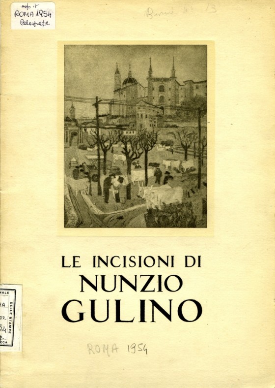 1954 Le incisioni di Nunzio Gulino