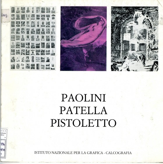 1980 Paolini Patella Pistoletto