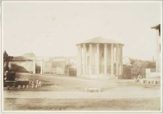 James Anderson, Tempio di Vesta, 1850-1855, albumina