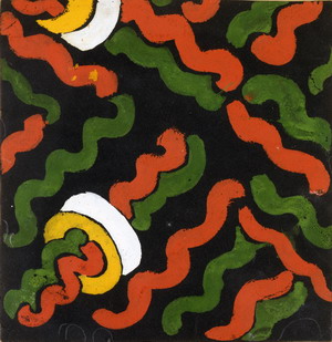 Senza titolo. Progetto per tessuto, 1930 Gouache su carta Courtesy Fondazione Marconi, Milano