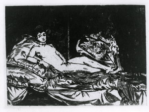 douard Manet (Parigi 1832 - 1883)  Olimpia, 1863 acquaforte