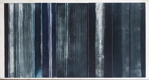 Dialogo con la vecchia, 1963 acquaforte acquatinta a colori su 6 lastre stampata con il metodo Hayter, mm 490x930 (535x1000)