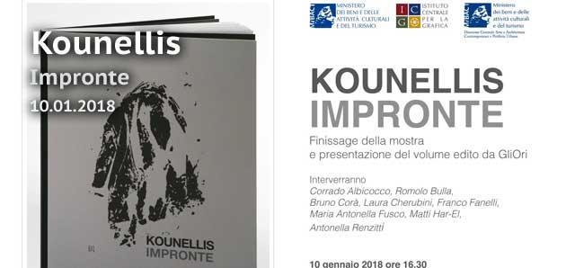 Presentazione volume Kounellis. Impronte
