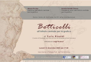 Conferenza ‘Botticelli all’Istituto centrale per la grafica’